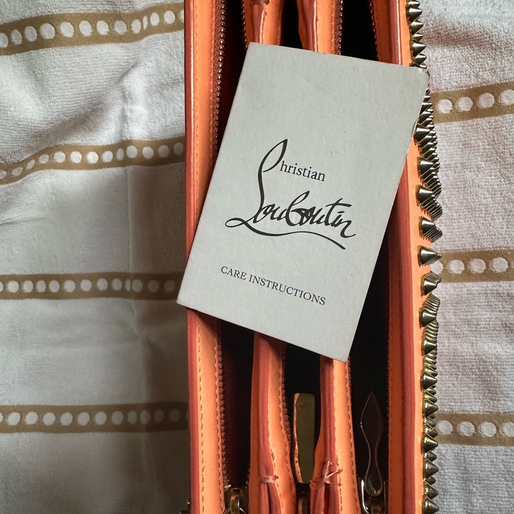 Christian Louboutin Tribouli Leather Handbag in Coral/Peach - Picture 11 of 15